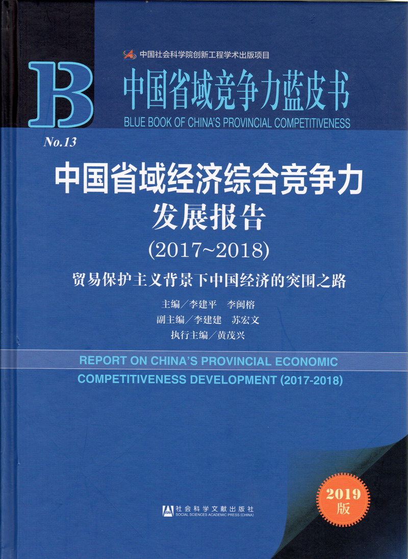 黑女人和黑男人操逼视频中国省域经济综合竞争力发展报告（2017-2018）